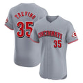 Cincinnati Reds #35 Jose Trevino Player Gray HOLBERT Limited Elite Home Stitched Jerseys