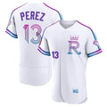 Kansas City Royals #13 Salvador Perez Player White HOLBERT 2026 City Connect Limited Elite Home Stitched Jerseys