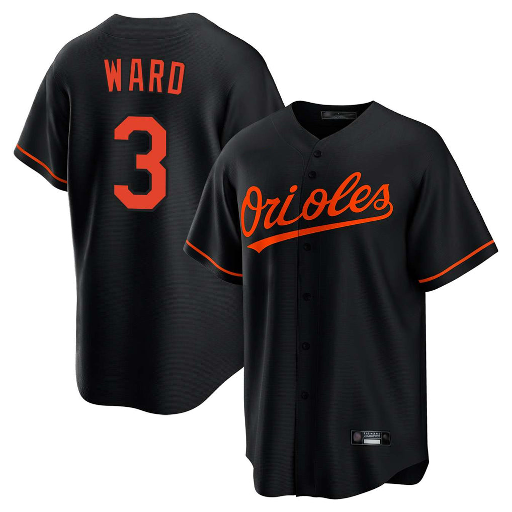 Baltimore Orioles #3 Taylor Ward Player Black HOLBERT Home Game Stitched Jerseys