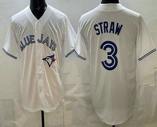 Toronto Blue Jays #3 Myles Straw White HOLBERT Limited Jersey