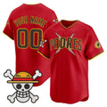 Custom San Diego Padres x One Piece Red HOLBERT Vapor Premier Limited Jersey - Stitched
