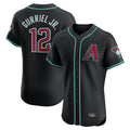 Arizona Diamondbacks #12 Lourdes Gurriel Jr Player Black HOLBERT Limited Elite Home Game Stitched Jerseys