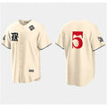Texas Rangers #5 Corey Seager Cream HOLBERT 2023 World Series City Connect Stitched Jersey