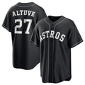 Houston Astros #27 Jose Altuve Black HOLBERT Lights Out Limited Stitched Jersey