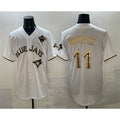 Toronto Blue Jays #11 Bo Bichette White Gold HOLBERT 2025 American League Champions Limited Stitched Jersey