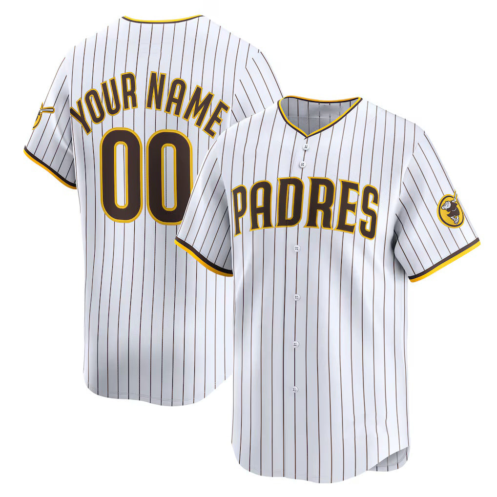 Custom San Diego Padres White HOLBERT Home Limited Jersey