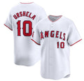 Los Angeles Angels #10 Gio Urshela White HOLBERT Home Limited Stitched Jersey