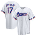 Texas Rangers #17 Nathan Eovaldi White HOLBERT Home Replica Player Jersey