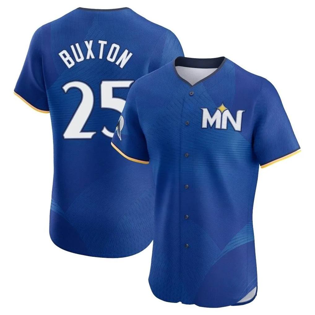 Minnesota Twins #25 Byron Buxton Player Royal HOLBERTCity Connect Limited Elite Home Stitched Jerseys