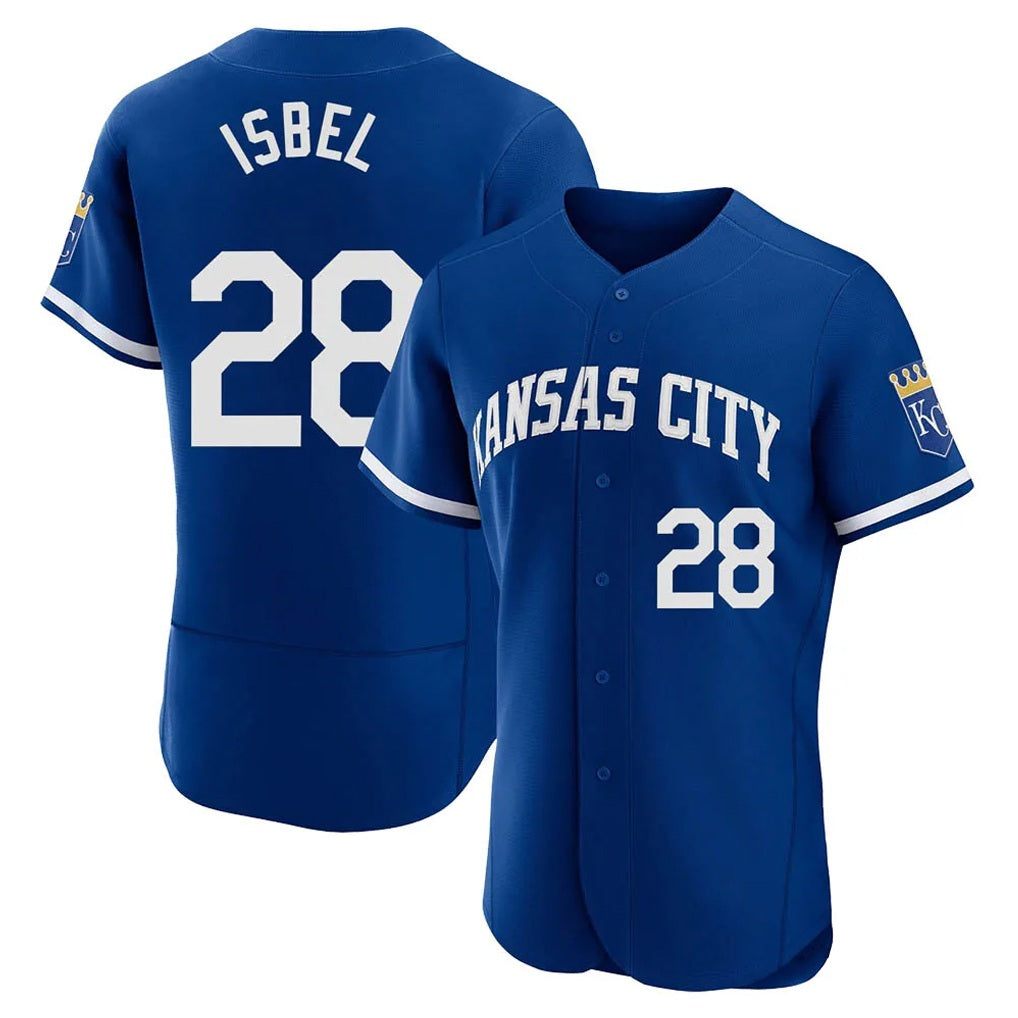 Kansas City Royals #28 Kyle Isbel Player Royal HOLBERT City Connect Limited Elite Home Game Stitched Jerseys