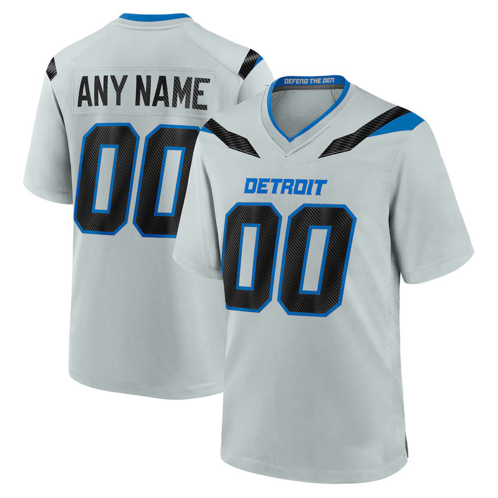 Custom D.Lions Silver 2026 Rivalries Collection Game Jersey HOLBERT