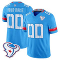 Custom H.Texans Rivalries Blue Jersey HOLBERT - All Stitched Jersey HOLBERT