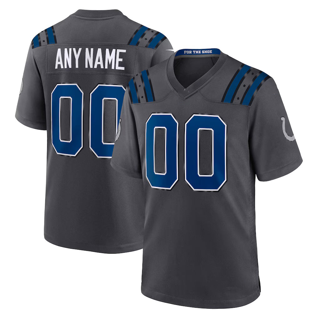 Custom IN.Colts Anthracite 2026 Rivalries Collection Game Jersey HOLBERT