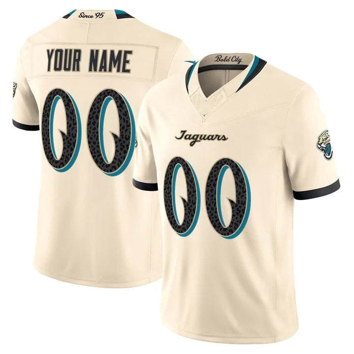 Custom J.Jaguars Natural 2026 Rivalries Vapor Limited Jersey HOLBERT - All Stitched Jersey HOLBERT