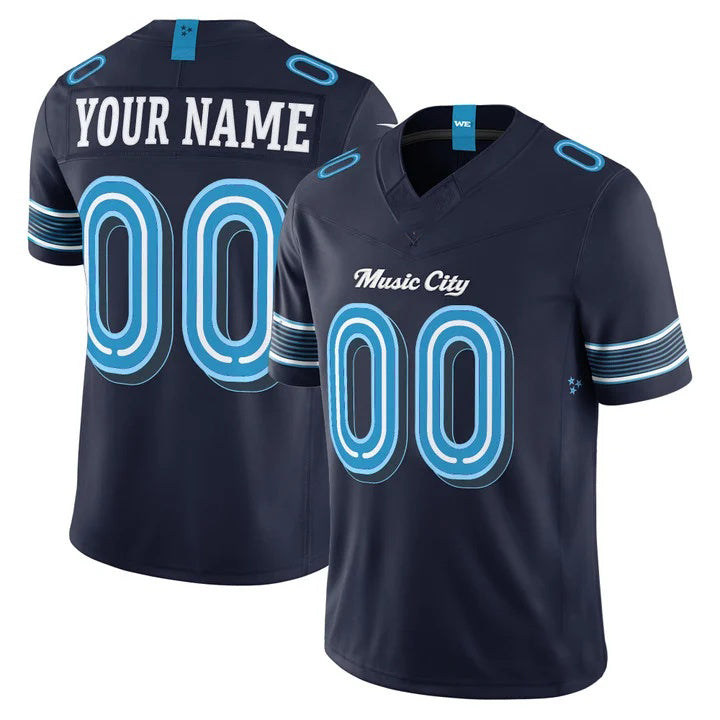 Custom T.Titans Navy 2026 Rivalries Vapor Limited Jersey HOLBERT - All Stitched Jersey HOLBERT