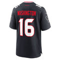 H.Texans #16 Montrell Washington Navy Team Game Jersey HOLBERT