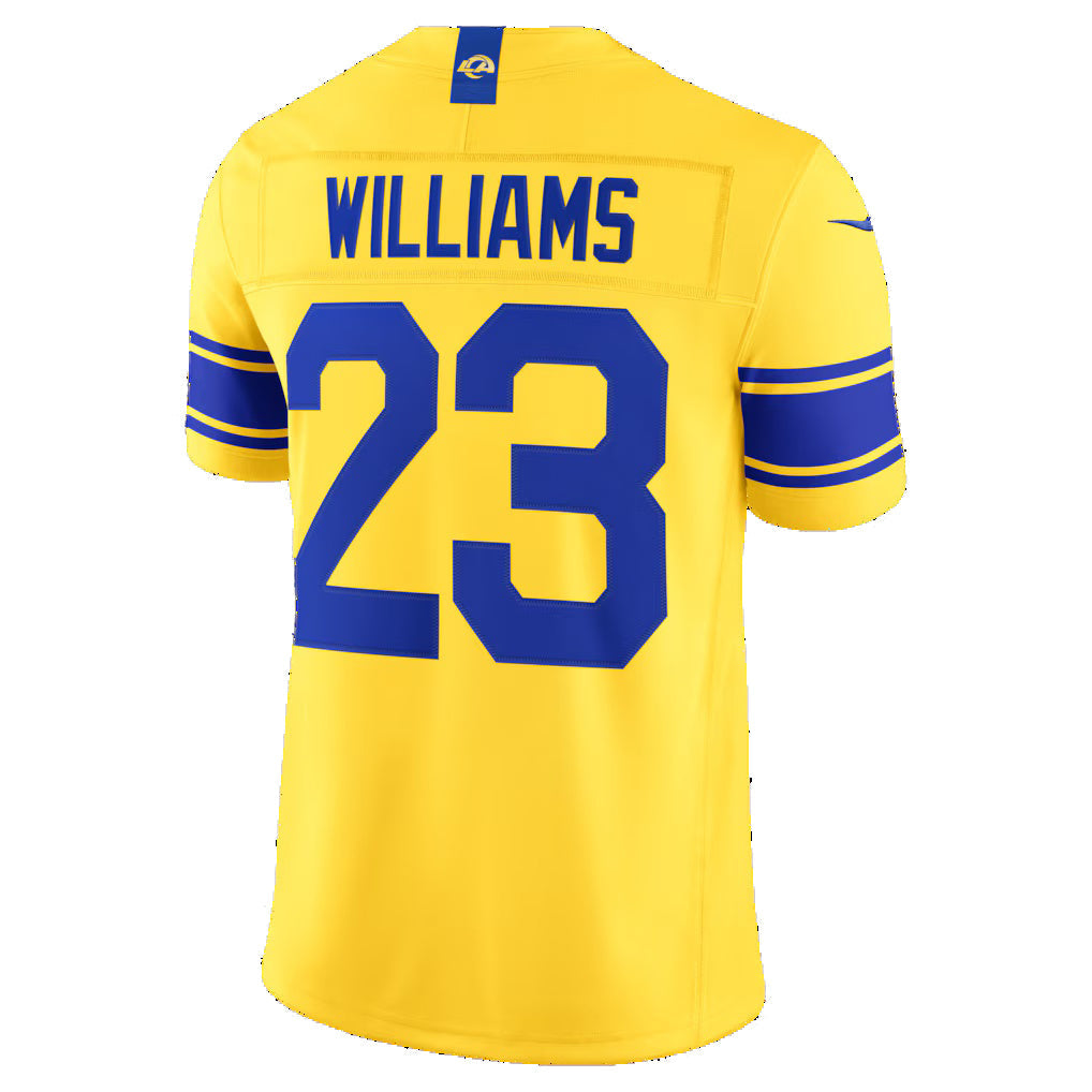 LA.Rams #23 Kyren Williams Classic Sol Vapor F.U.S.E. Stitched Limited Jersey HOLBERT