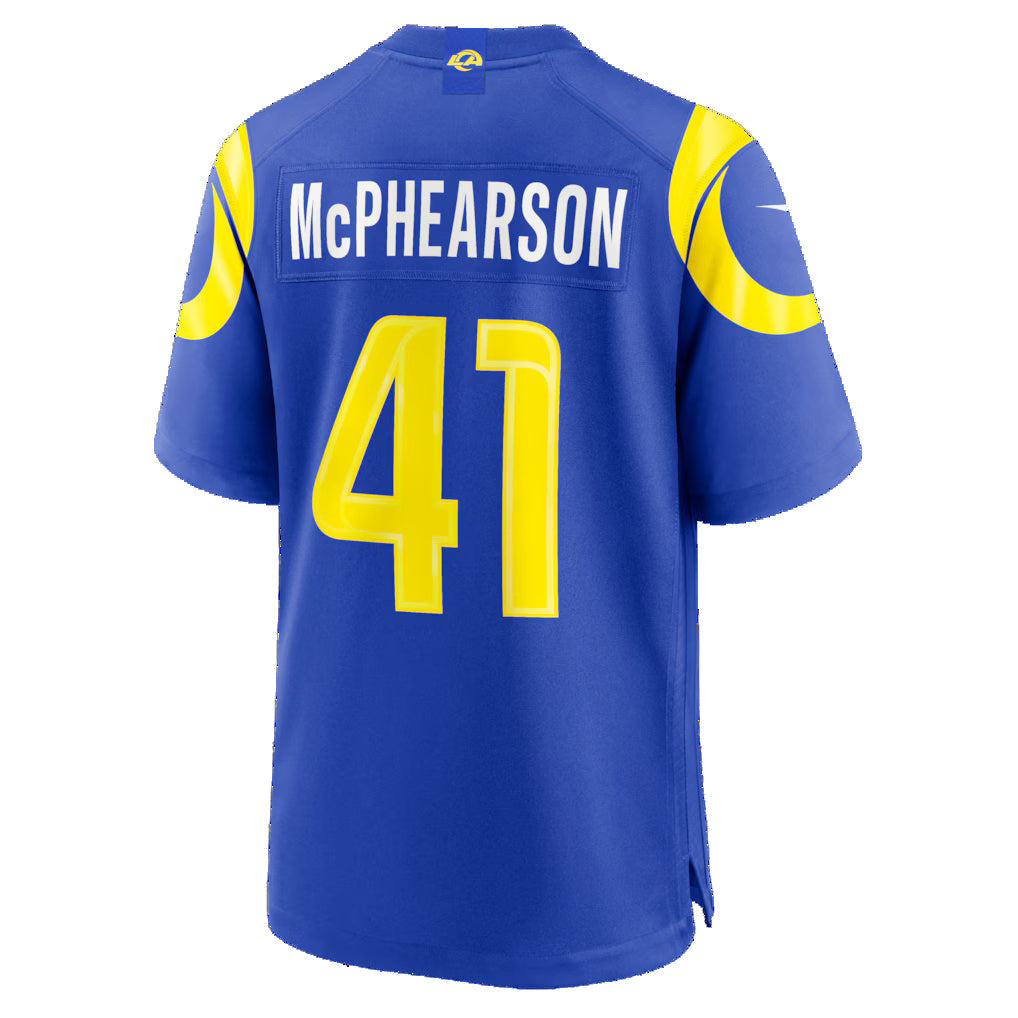 LA.Rams #41 Zech McPhearson Royal Team Game Jersey HOLBERT