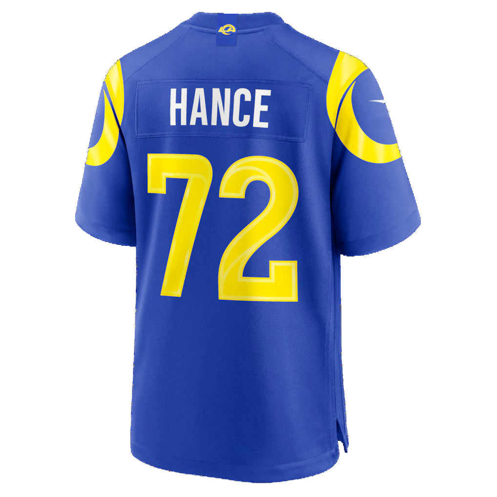LA.Rams #72 Blake Hance Royal Team Game Jersey HOLBERT