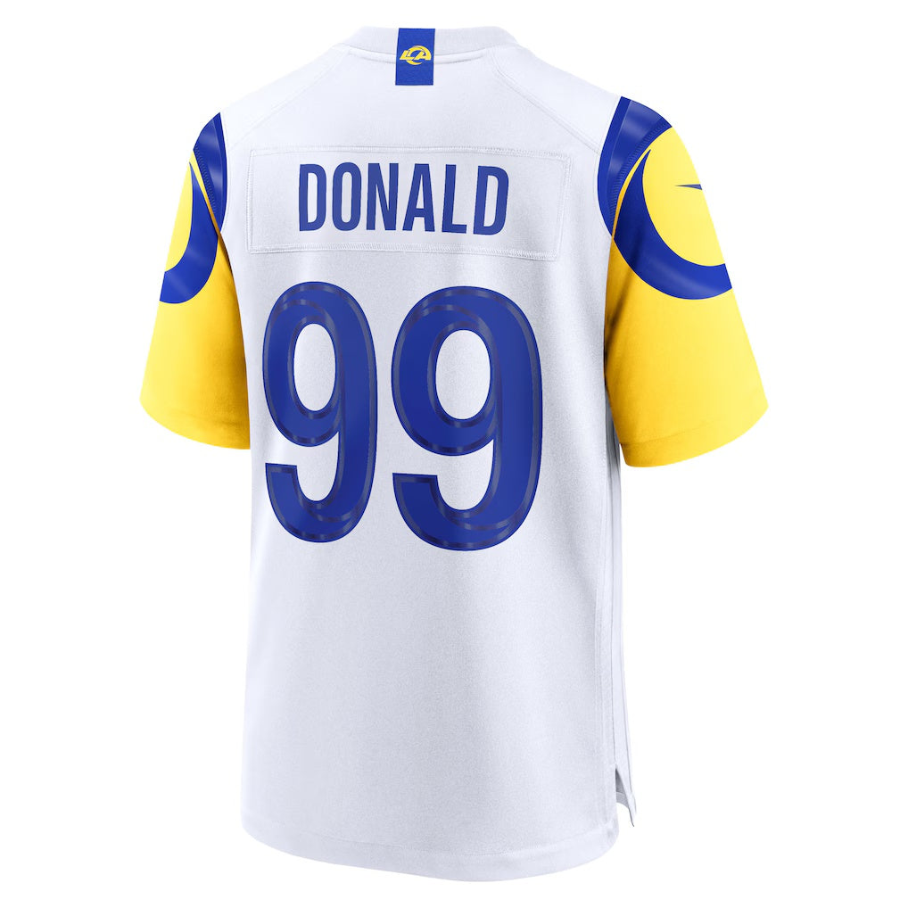 LA.Rams #99 Aaron Donald White Game Jersey HOLBERT