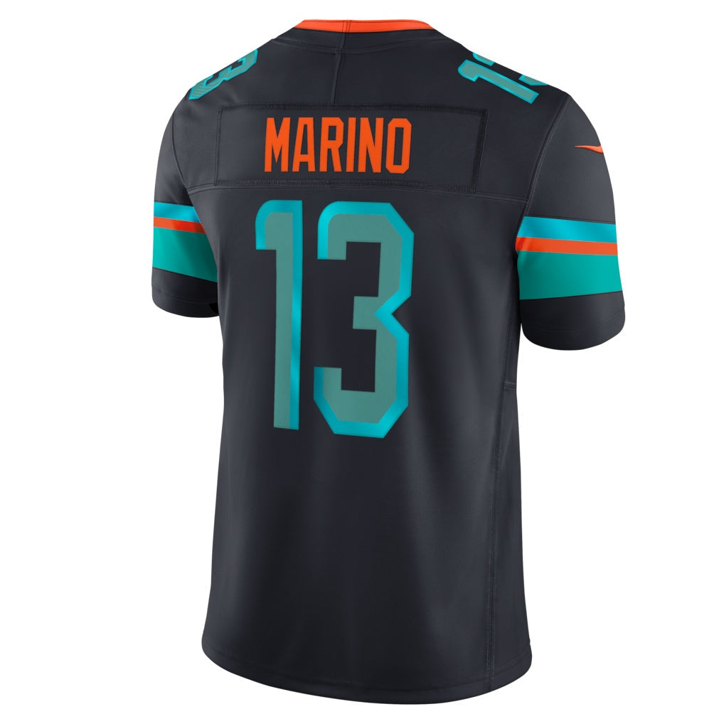 M.Dolphins #13 Dan Marino Navy Rivalries Collection Stitched Limited Jersey HOLBERT