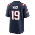 NE.Patriots #19 Kobee Minor Navy Team Game Jersey HOLBERT