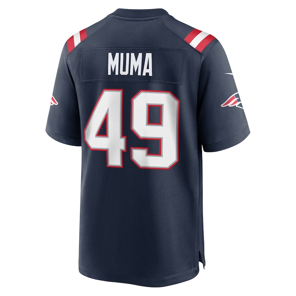 NE.Patriots #49 Chad Muma Navy Team Game Jersey HOLBERT