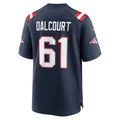 NE.Patriots #61 Darrian Dalcourt Navy Team Game Jersey HOLBERT