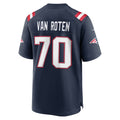 NE.Patriots #70 Greg Van Roten Navy Team Game Jersey HOLBERT