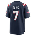 NE.Patriots #7 Carlton Davis Navy Team Game Jersey HOLBERT