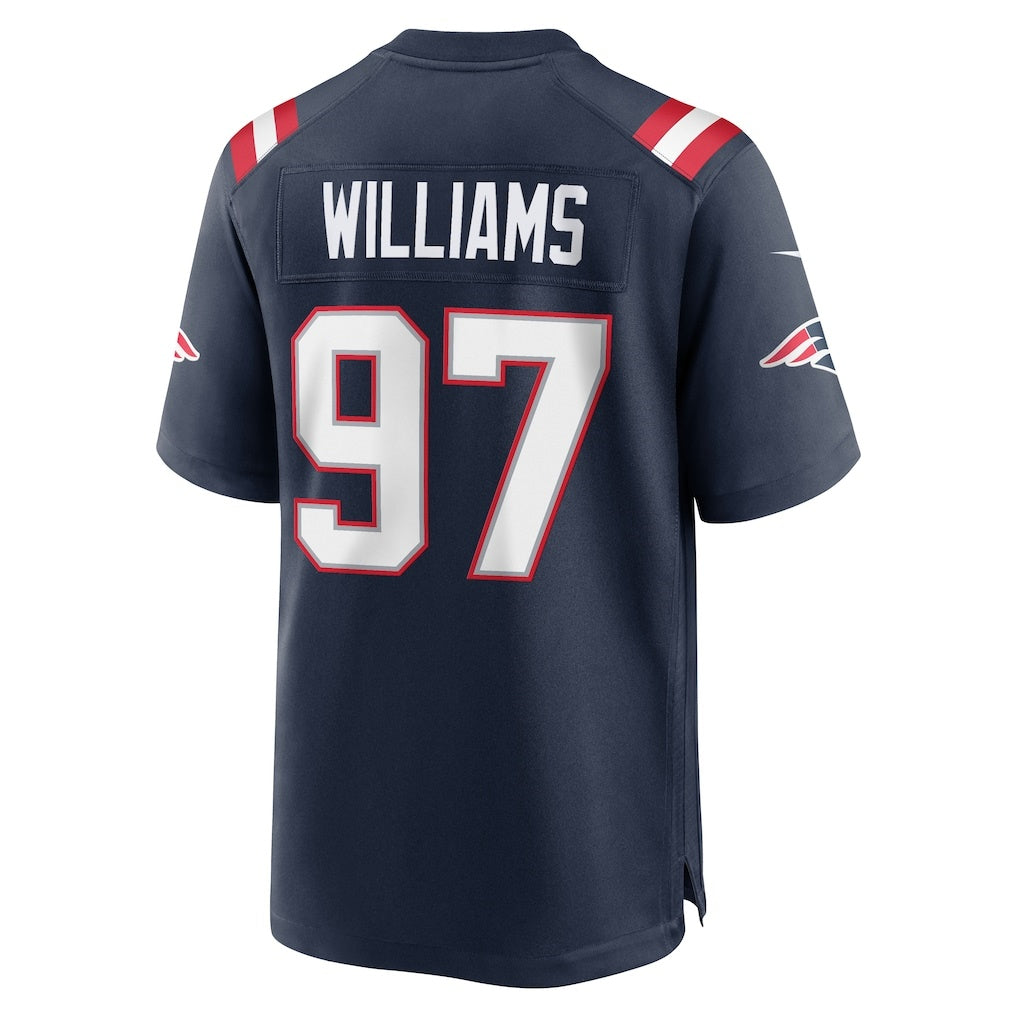 NE.Patriots #97 Milton Williams Navy Team Game Jersey HOLBERT