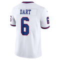 NY.Giants #6 Jaxson Dart White Vintage White Vapor Untouchable Stitched Limited Jersey HOLBERT