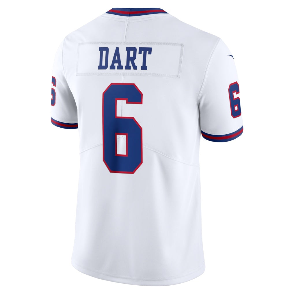 NY.Giants #6 Jaxson Dart White Vintage White Vapor Untouchable Stitched Limited Jersey HOLBERT