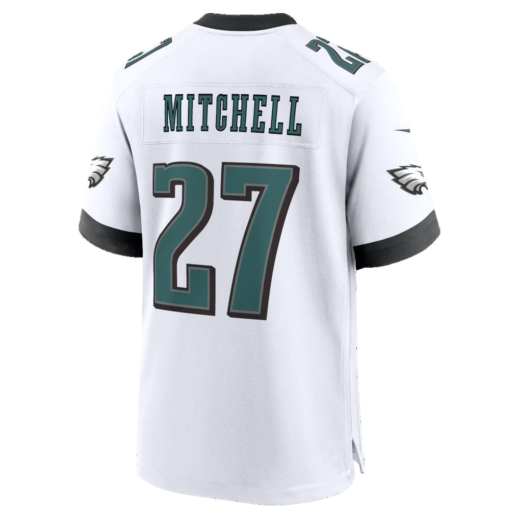 P.Eagles #27 Quinyon Mitchell White Game Jersey HOLBERT