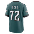 P.Eagles #72 Markel Bell Midnight Green Team Game Jersey HOLBERT