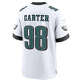 P.Eagles #98 Jalen Carter White Game Jersey HOLBERT