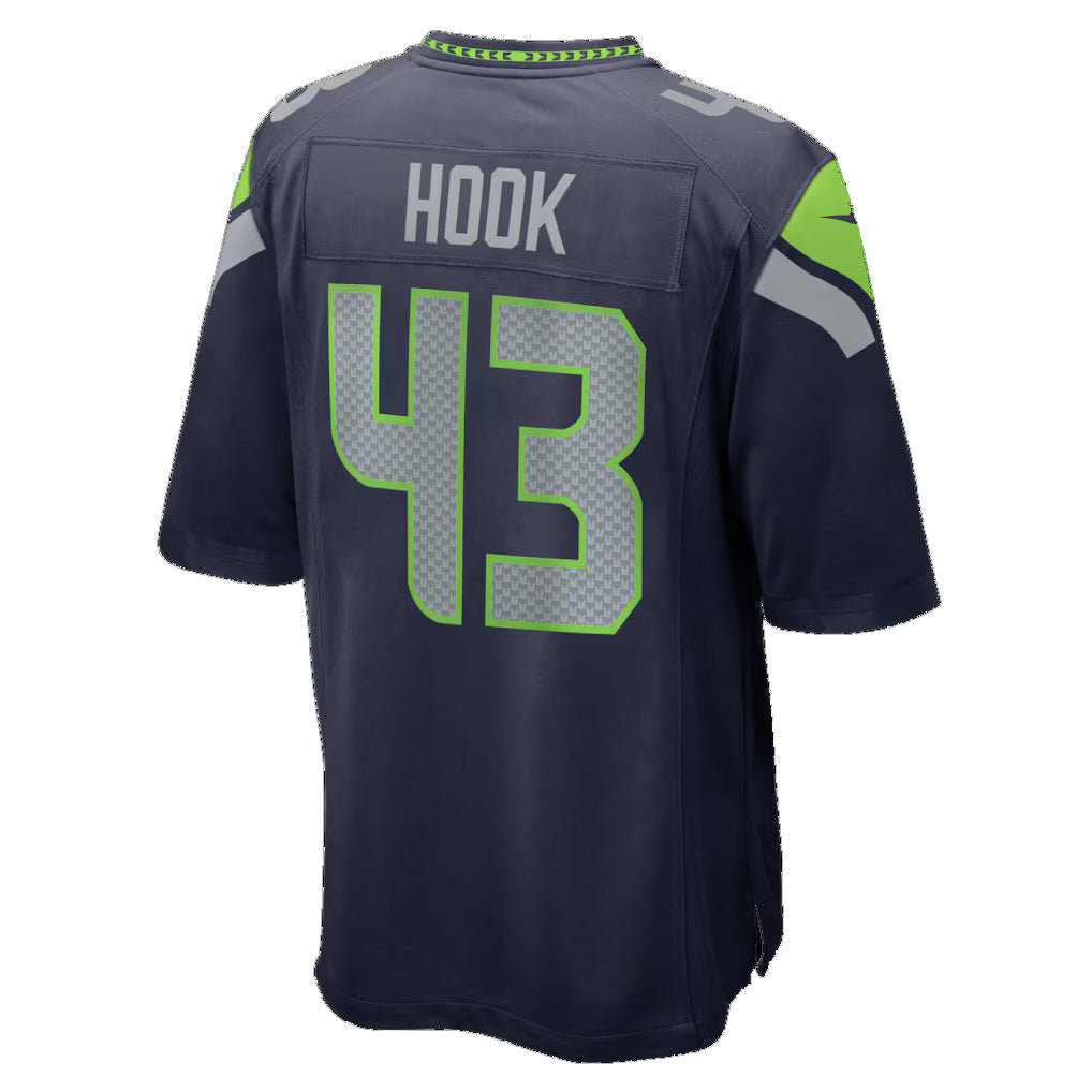 S.Seahawks #43 Maxen Hook College Navy Team Game Jersey HOLBERT