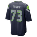 S.Seahawks #73 Logan Brown College Navy Team Game Jersey HOLBERT