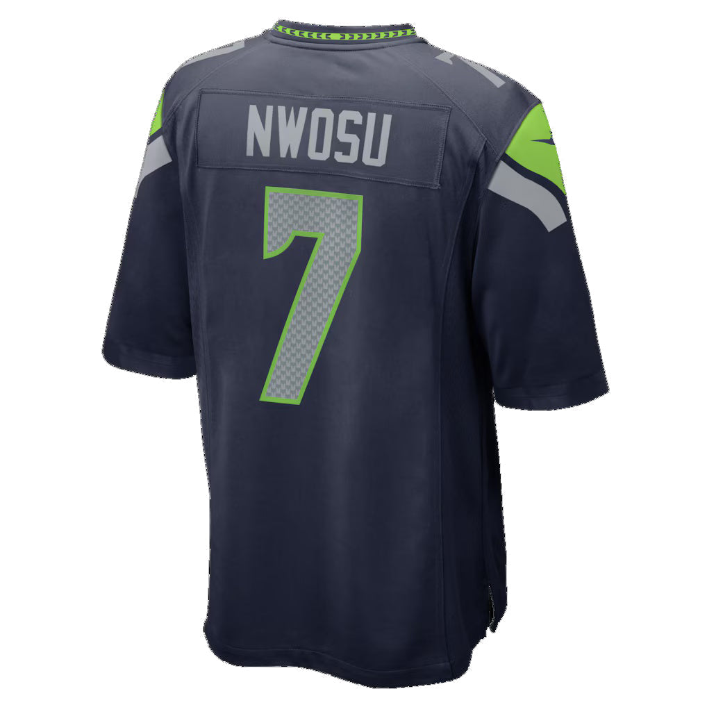 S.Seahawks #7 Uchenna Nwosu College Navy Team Game Jersey HOLBERT
