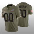 Custom B.Bills ACTIVE PLAYER 2022 Olive HOLBERT Salute To Service Limited Stitched Jersey