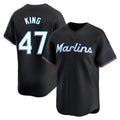 Miami Marlins #47 John King Player Black HOLBERT Home Limited Stitched Jerseys