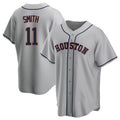 Houston Astros #11 Cam Smith Player Gray HOLBERT Home Game Stitched Jerseys