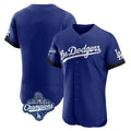 Los Angeles Dodgers Blank Player Royal HOLBERT City Connect Elite Home World Series Meet Stitched Jerseys