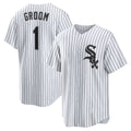 Chicago White Sox White HOLBERT #1 Groom Home Replica Jersey