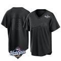 Los Angeles Dodgers #16 Will Smith Player Black HOLBERT World Series Pitch Fashion T-shirt Stitched Jerseys