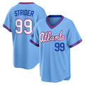 Atlanta Braves #99 Spencer Strider Powder Blue HOLBERT 2026 City Connect Stadium Jersey