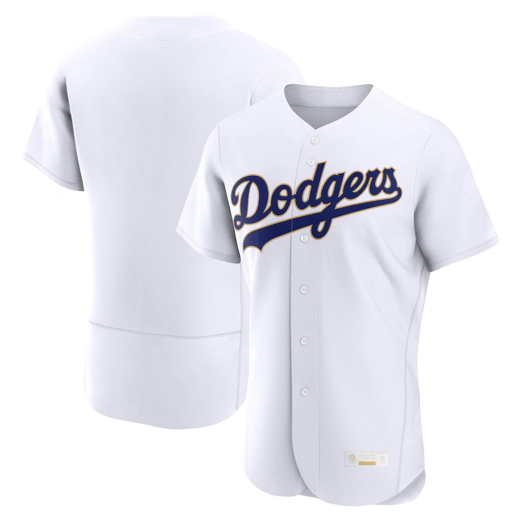 Los Angeles Dodgers Blank Player Gold White HOLBERT 2026 Collection Stadium Limited Elite Stitched Jerseys