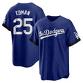Los Angeles Dodgers #25 Tommy Edman Player Royal HOLBERT City Connect Home Game Stitched Jerseys