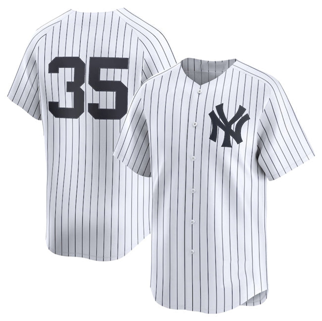 New York Yankees #35 Cody Bellinger White HOLBERT 2024 Home Limited Stitched Jersey
