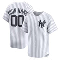 Custom New York Yankees White HOLBERT Home Limited Jersey